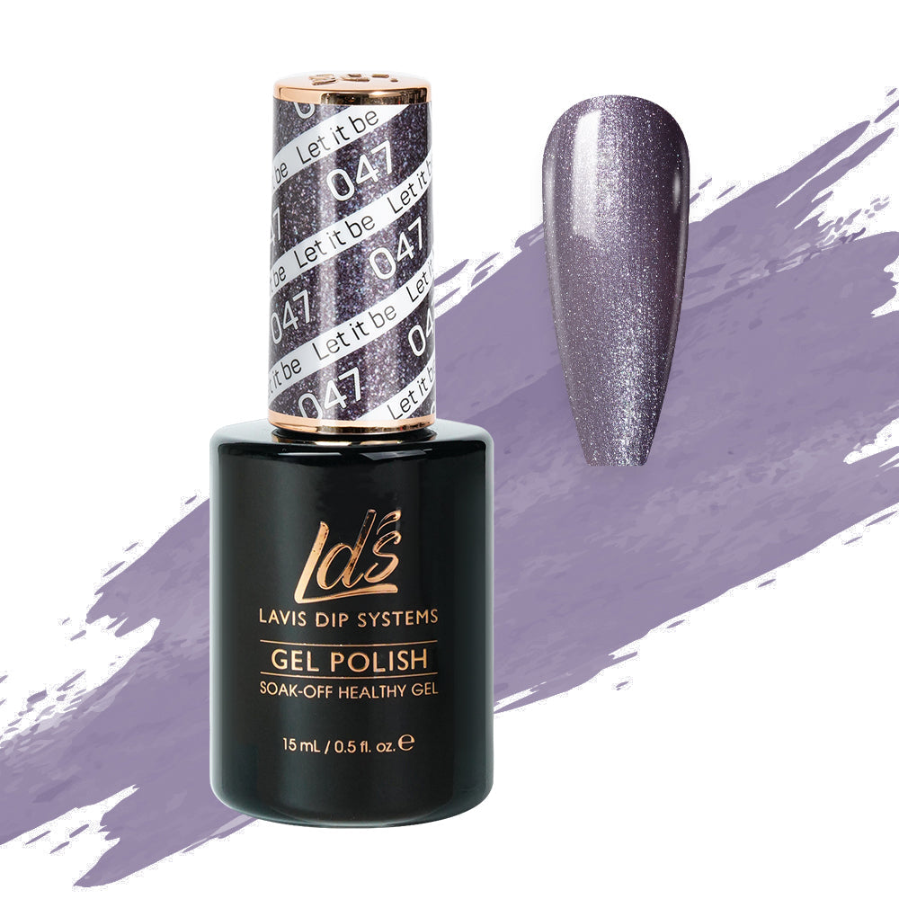 LDS Gel Polish 047 - Glitter, Purple Colors - Let It Be – DTK Nail Supply