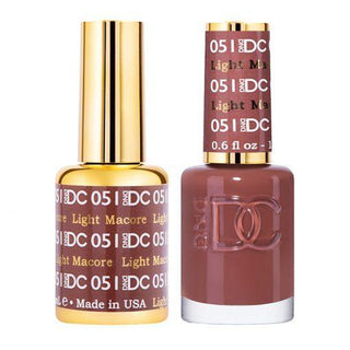  DND DC Gel Nail Polish Duo - 051 Brown Colors - Light Macore by DND DC sold by DTK Nail Supply