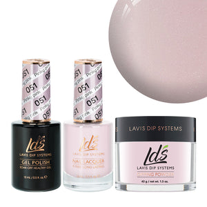  LDS 3 in 1 - 051 Pinky Pink - Dip, Gel & Lacquer Matching by LDS sold by DTK Nail Supply