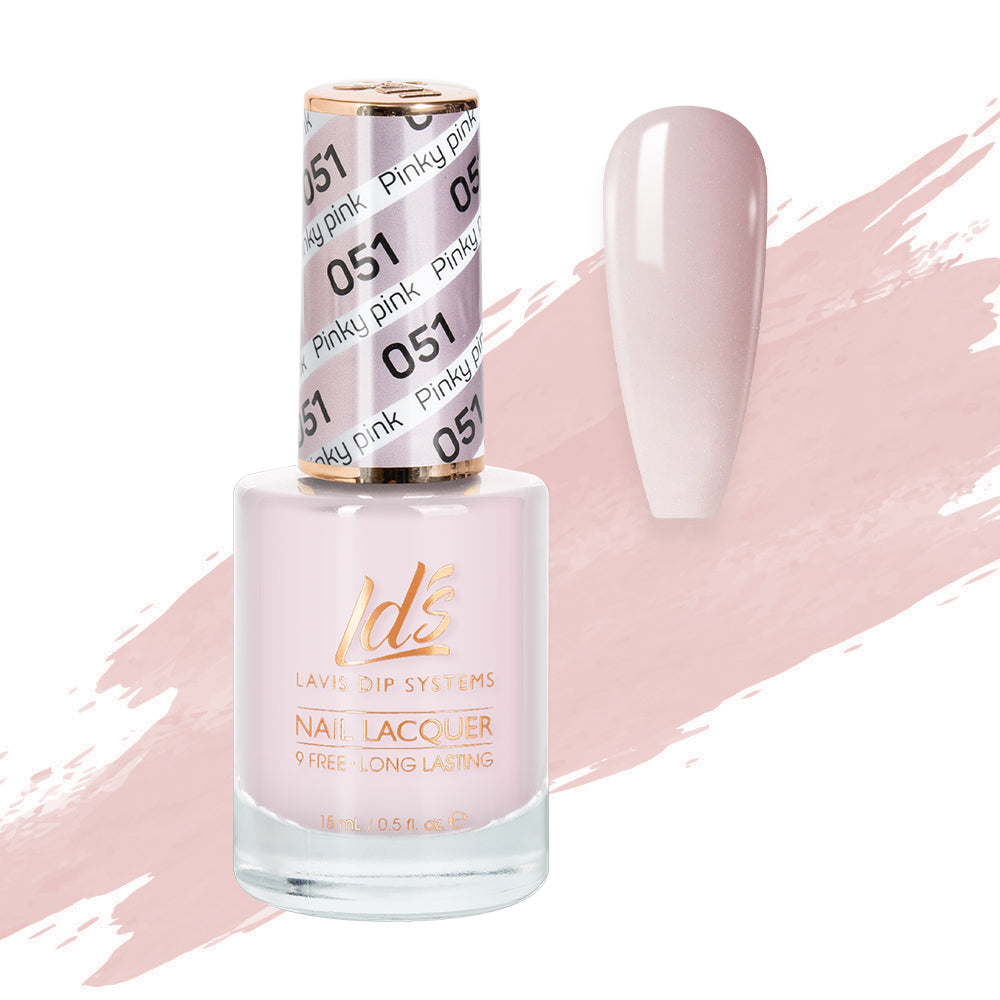  LDS Nail Lacquer - 051 Pinky Pink by LDS sold by DTK Nail Supply