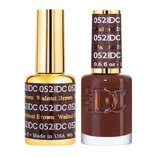  DND DC Gel Nail Polish Duo - 052 Brown Colors - Walnut Brown by DND DC sold by DTK Nail Supply