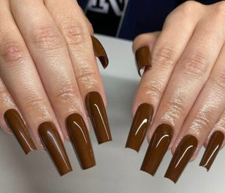 DND DC Nail Lacquer - 053 Brown Colors - Spiced Brown by DND DC sold by DTK Nail Supply