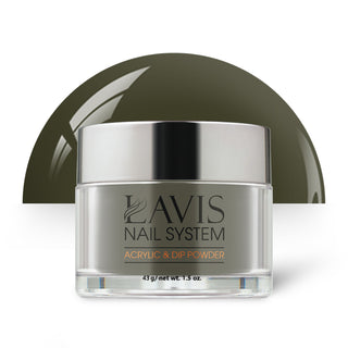  Lavis Acrylic Powder - 053 Dark Khaki - Green Colors by LAVIS NAILS sold by DTK Nail Supply