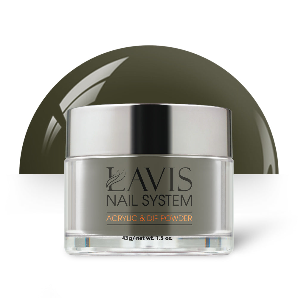 Lavis Acrylic Powder - 053 Dark Khaki by LAVIS NAILS sold by DTK Nail Supply