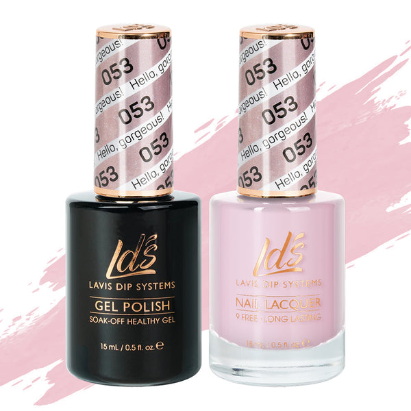  LDS Gel Nail Polish Duo - 053 Hello, Gorgeous by LDS sold by DTK Nail Supply