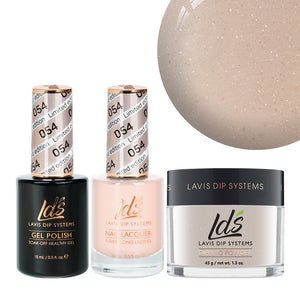  LDS 3 in 1 - 054 Limited Editon - Dip, Gel & Lacquer Matching by LDS sold by DTK Nail Supply