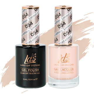  LDS Gel Nail Polish Duo - 054 Neutral, Beige Colors - Limited Editon by LDS sold by DTK Nail Supply