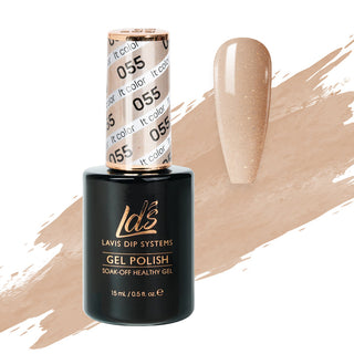  LDS Gel Polish 055 - Beige, Glitter Colors - It Color by LDS sold by DTK Nail Supply