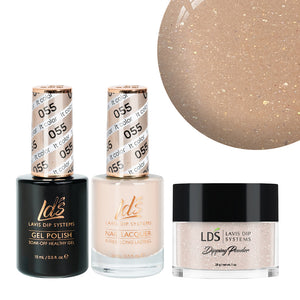  LDS 3 in 1 - 055 It Color - Dip, Gel & Lacquer Matching by LDS sold by DTK Nail Supply