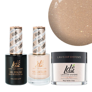  LDS 3 in 1 - 055 It Color - Dip, Gel & Lacquer Matching by LDS sold by DTK Nail Supply