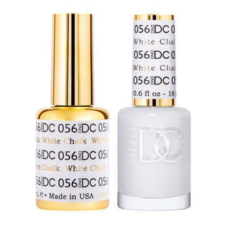  DND DC Gel Nail Polish Duo - 056 White Colors - White Chalk by DND DC sold by DTK Nail Supply