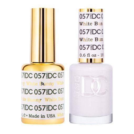  DND DC Gel Nail Polish Duo - 057 White Bunny by DND DC sold by DTK Nail Supply