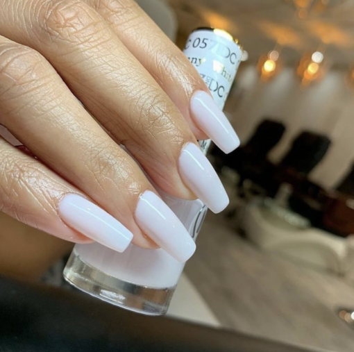 DND DC Nail Lacquer - 057 Off White Colors - White Bunny by DND DC sold by DTK Nail Supply