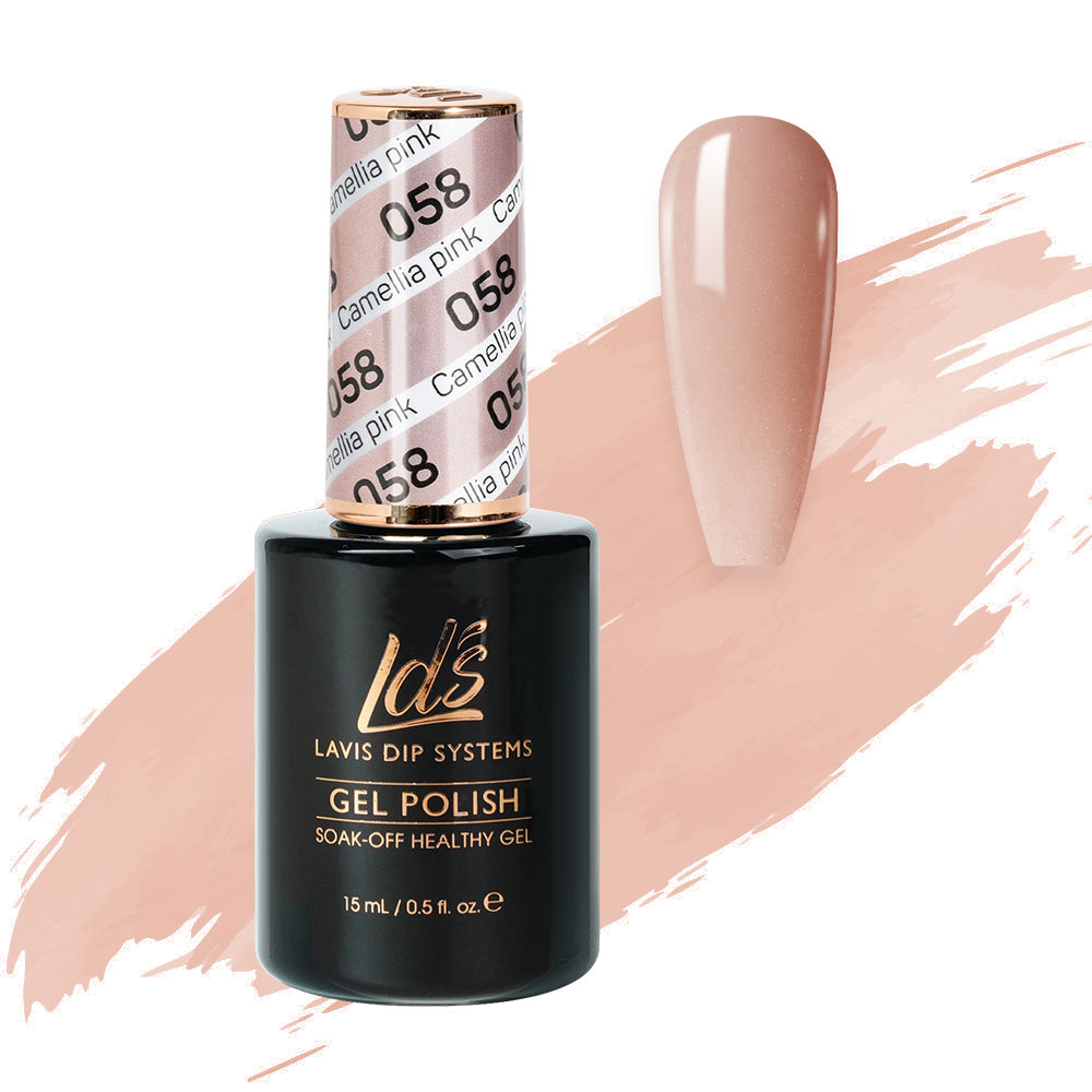  LDS Hema Free Gel Polish 058 - Camellia Pink by LDS HEMA FREE GEL POLISH sold by DTK Nail Supply