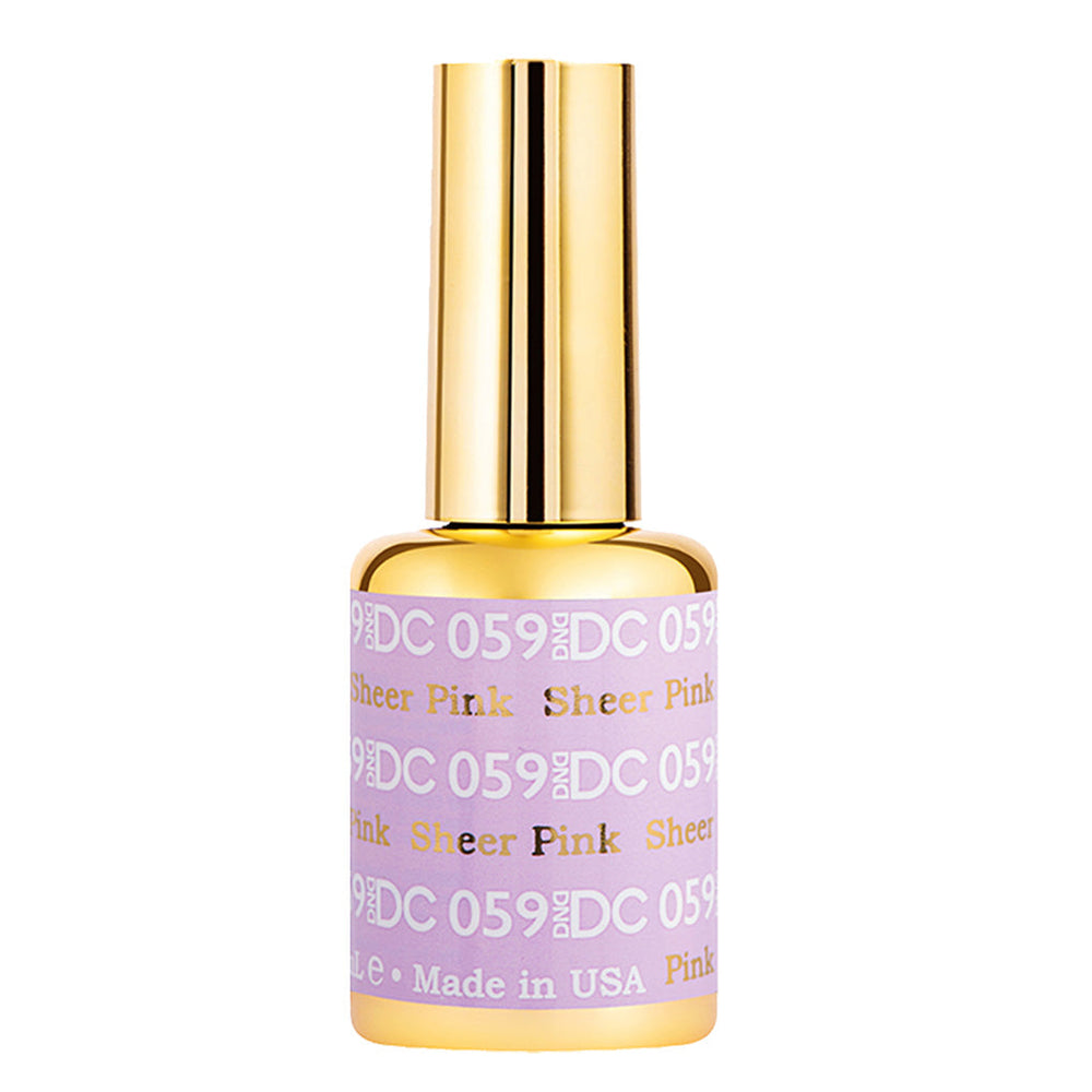  DND DC Gel Polish - 059 Pink, Neutral Colors - Sheer Pink by DND DC sold by DTK Nail Supply