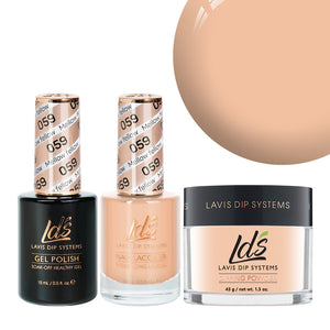  LDS 3 in 1 - 059 Mellow Fellow - Dip, Gel & Lacquer Matching by LDS sold by DTK Nail Supply