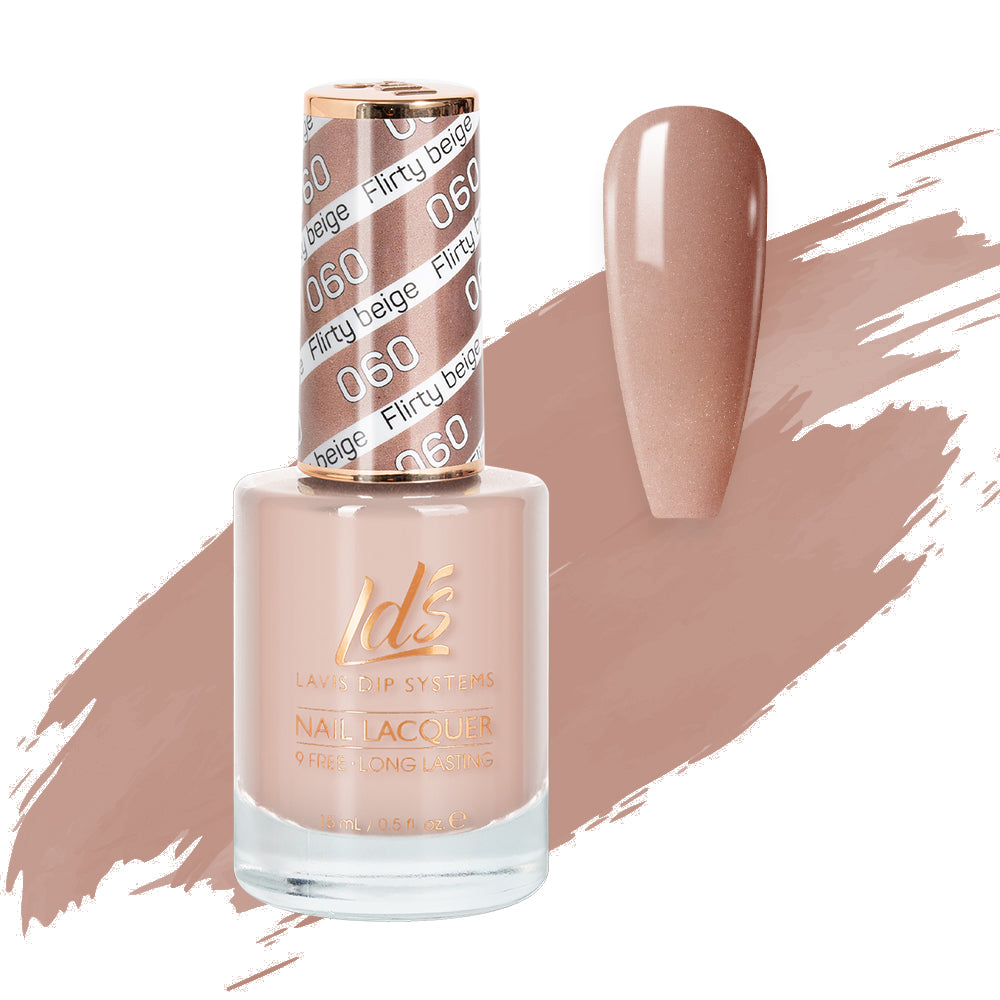  LDS Nail Lacquer - 060 Flirty Beige by LDS sold by DTK Nail Supply
