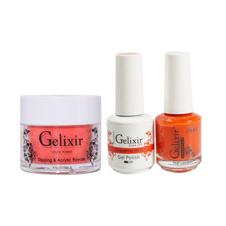  Gelixir 3 in 1 - 061 Coquelicot - Acrylic & Dip Powder, Gel & Lacquer by Gelixir sold by DTK Nail Supply