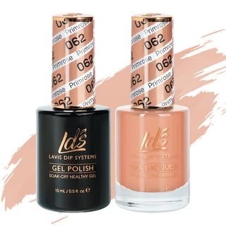  LDS Gel Nail Polish Duo - 062 Coral Colors - Primrose by LDS sold by DTK Nail Supply