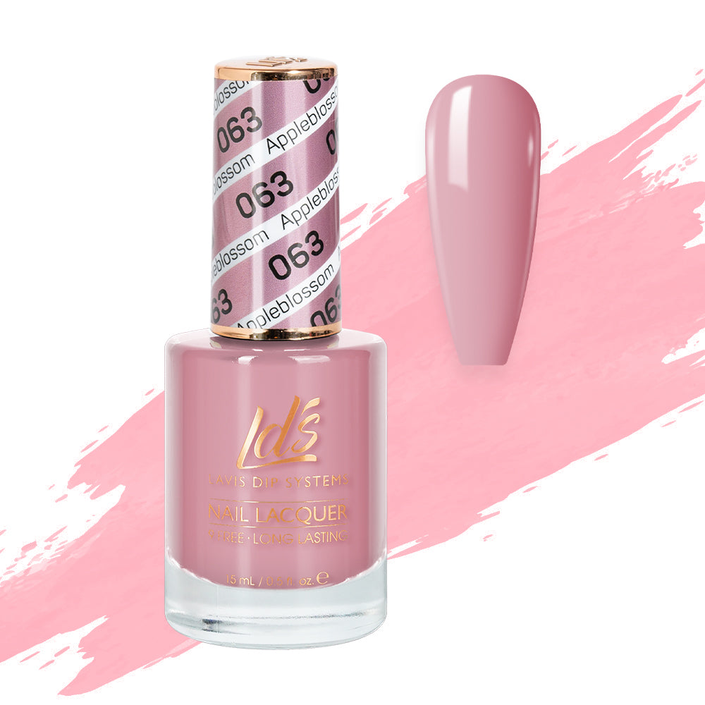  LDS Nail Lacquer - 063 Appleblossom by LDS sold by DTK Nail Supply