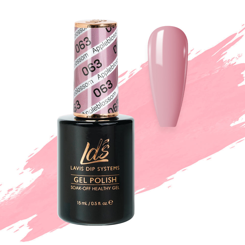  LDS Hema Free Gel Polish 063 - Appleblossom by LDS HEMA FREE GEL POLISH sold by DTK Nail Supply