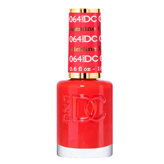 DND DC Nail Lacquer - 064 Red Colors - Valentine Red