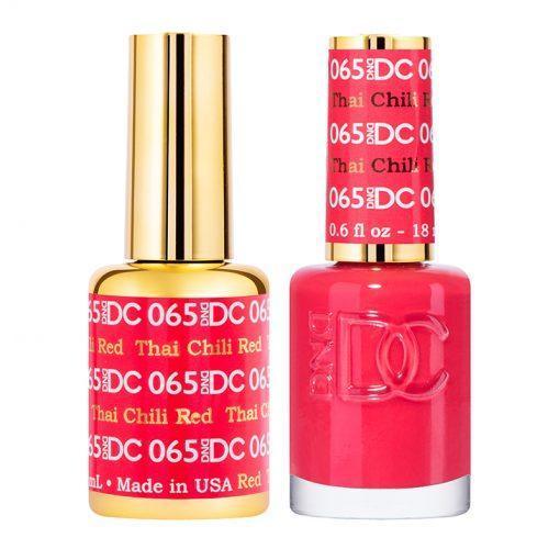  DND DC Gel Nail Polish Duo - 065 Thai Chilli Red by DND DC sold by DTK Nail Supply