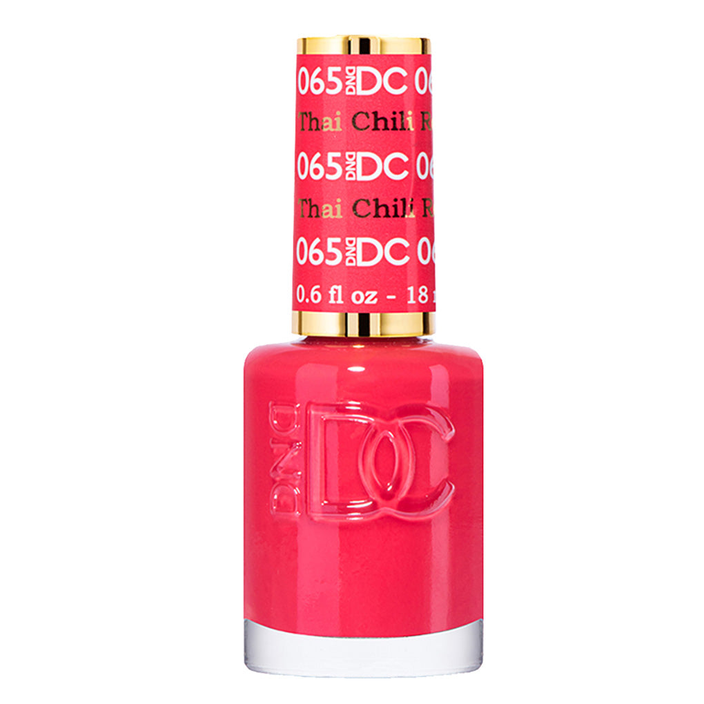 DND DC Nail Lacquer - 065 Red Colors - Thai Chilli Red by DND DC sold by DTK Nail Supply