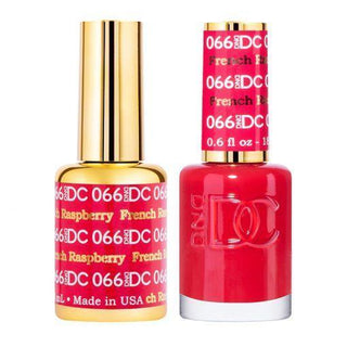  DND DC Gel Nail Polish Duo - 066 Red Colors - French Raspberry by DND DC sold by DTK Nail Supply