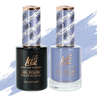 LDS 067 Faded - LDS Healthy Gel Polish & Matching Nail Lacquer Duo Set - 0.5oz