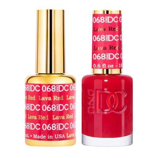  DND DC Gel Nail Polish Duo - 068 Lava Red by DND DC sold by DTK Nail Supply