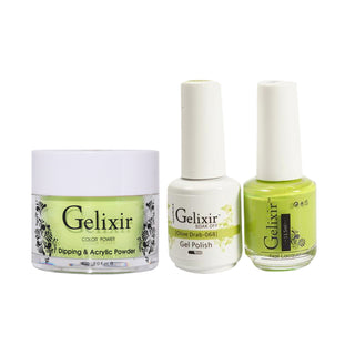 Gelixir 3 in 1 - 068 Olive Drab - Acrylic & Dip Powder, Gel & Lacquer by Gelixir sold by DTK Nail Supply