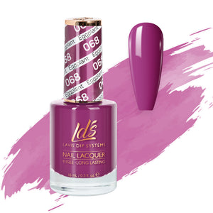 LDS Nail Lacquer - 068 Eggplant by LDS sold by DTK Nail Supply