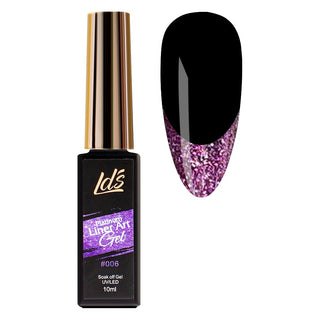  LDS - 06 Purple  - Platinum Line Art Gel Nails Polish Nail Art by LDS sold by DTK Nail Supply