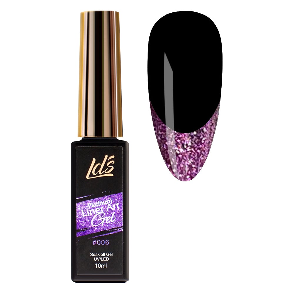 LDS Platinum Gel Polish Nail Art Liner - Purple 06