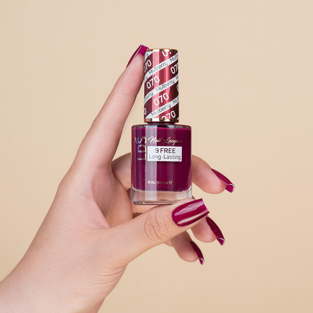  LDS Nail Lacquer - 070 Mulberry by LDS sold by DTK Nail Supply