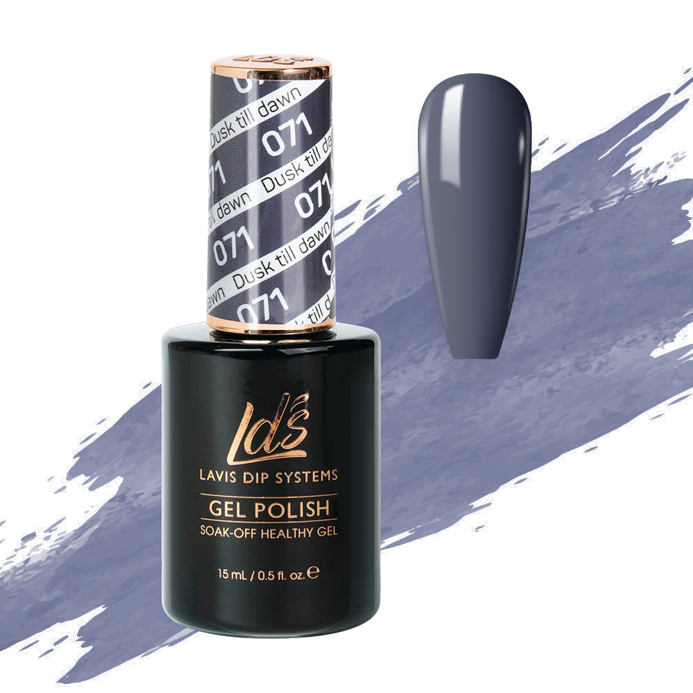 LDS Gel Polish 071 - Blue Colors - Dusk Till Dawn