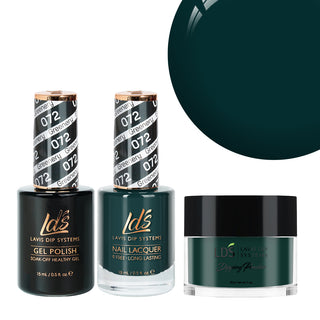  LDS 3 in 1 - 072 Greenery - Dip, Gel & Lacquer Matching by LDS sold by DTK Nail Supply