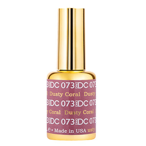 DND DC Gel Polish - 073 Brown Colors - Dusty Red by DND DC sold by DTK Nail Supply