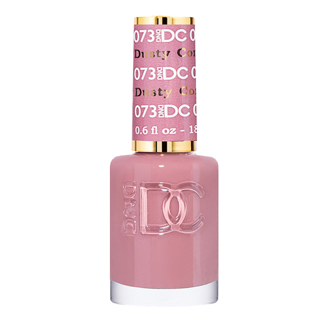 DND DC Nail Lacquer - 073 Brown Colors - Dusty Red by DND DC sold by DTK Nail Supply