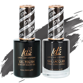  LDS Gel Nail Polish Duo - 074 Black Colors - Black List by LDS sold by DTK Nail Supply