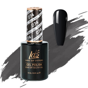  LDS Hema Free Gel Polish 074 - Black List by LDS HEMA FREE GEL POLISH sold by DTK Nail Supply