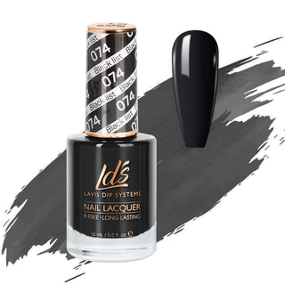  LDS 074 Black List - LDS Healthy Nail Lacquer 0.5oz by LDS sold by DTK Nail Supply