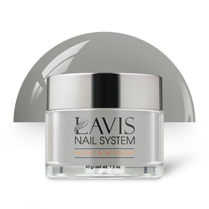  Lavis Acrylic Powder - 075 Cloudy Gray by LAVIS NAILS sold by DTK Nail Supply