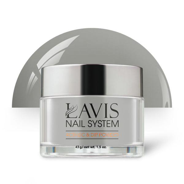  Lavis Acrylic Powder - 075 Cloudy Gray by LAVIS NAILS sold by DTK Nail Supply