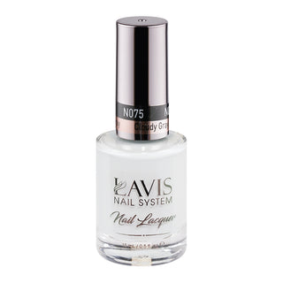  LAVIS Nail Lacquer - 075 Cloudy Gray - 0.5oz by LAVIS NAILS sold by DTK Nail Supply