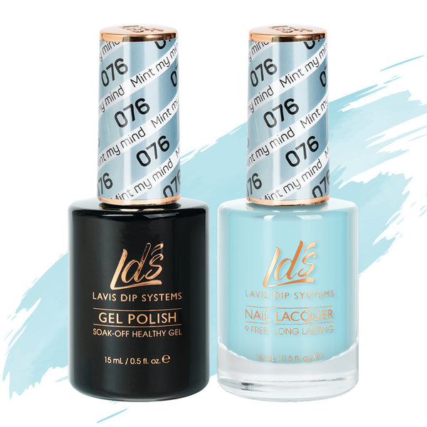  LDS Gel Nail Polish Duo - 076 Mint My Mind by LDS sold by DTK Nail Supply