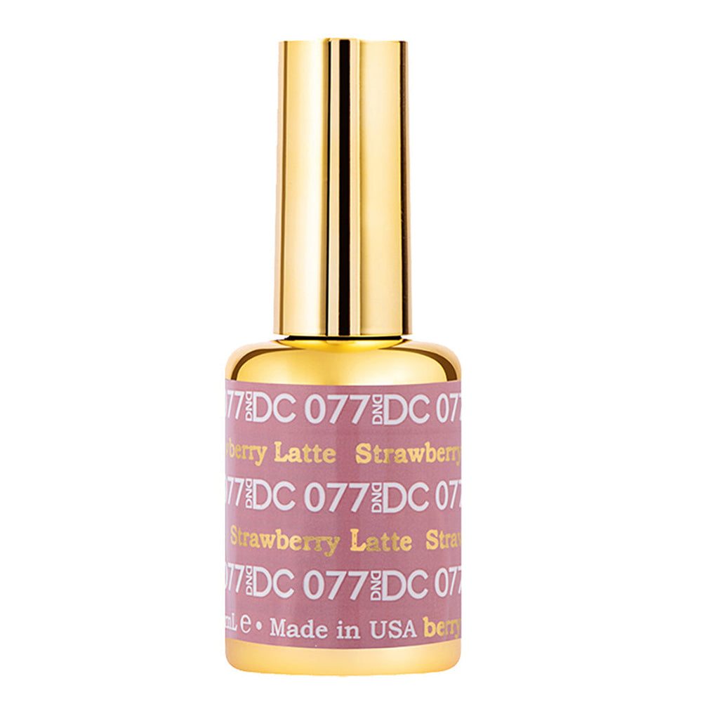 DND DC Gel Polish - 077 Brown Colors - Strawberry Latte by DND DC sold by DTK Nail Supply