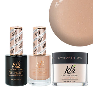  LDS 3 in 1 - 077 Malted Milk - Dip, Gel & Lacquer Matching by LDS sold by DTK Nail Supply