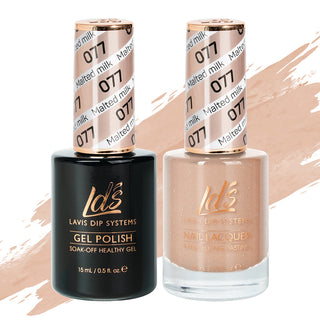  LDS Gel Nail Polish Duo - 077 Beige Colors - Malted Milk by LDS sold by DTK Nail Supply
